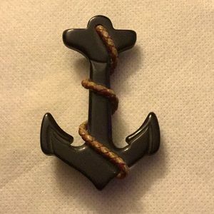 Vintage Black Bakelite Anchor